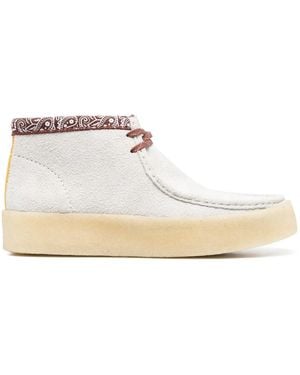 Clarks Paisley-Print Desert Boots - White