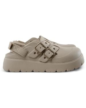 Crocs™ Mules Loaferette Con Plataforma Y Correa Con Hebilla - Gris