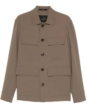 Montecore Button-Fastening Flap-Pockets Jacket - Brown