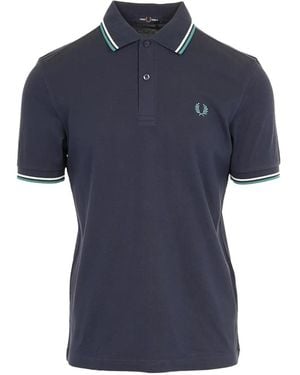 Fred Perry Twin Tipped Polo Shirt - Blue