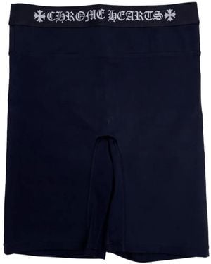 Chrome Hearts Logo-Waistband Sports Shorts - Blue