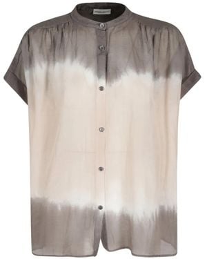 Roberto Collina Round-Neck Buttoned Shirt - Grey