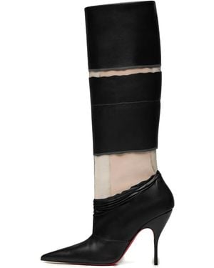 Maison Margiela 100Mm X Christian Louboutain Xrismarteen Stiletto Boots - Black