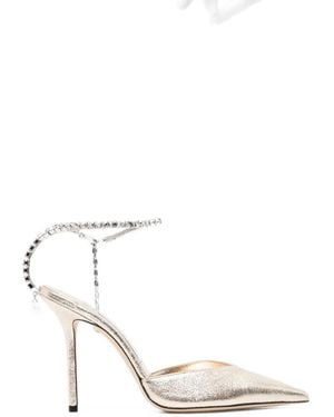 Jimmy Choo Saeda 100 Pumps - White