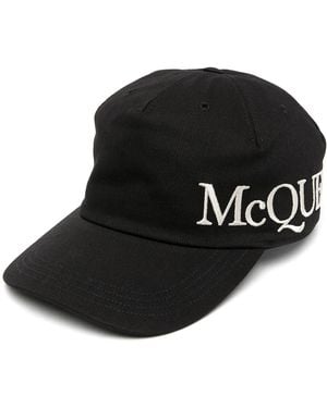 McQueen アレキサンダー・マックイーン ロゴ キャップ - ブラック