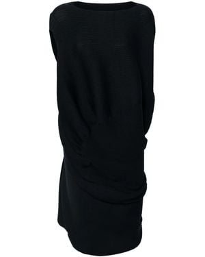 Issey Miyake Aerate Asymmetric Dress - Black