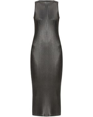 Issey Miyake Pleated Sleeveless Midi Dress - Green