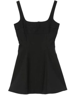 Stine Goya Square-Neck Flared Dress - Black