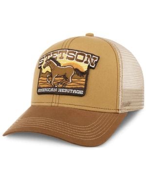 Stetson Casquette En Résille À Patch Logo - Natural
