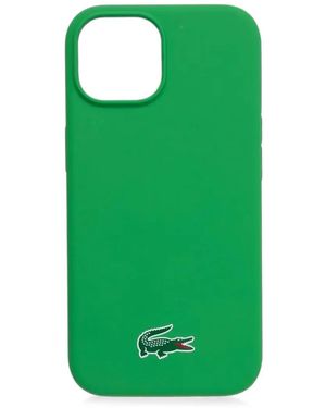 Lacoste Logo-Print Phone Case - Green
