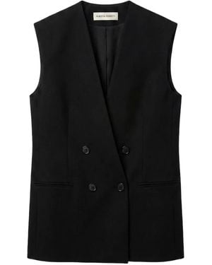 Alberta Ferretti V-Neck Double-Breasted Jacket - Black