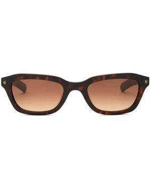 FLATLIST EYEWEAR Clint Zonnebril Met Rechthoekig Montuur - Bruin