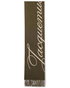 Jacquemus Fringed Scarf - Green