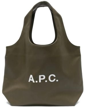 A.P.C. ロゴ ショルダーバッグ - ブラック