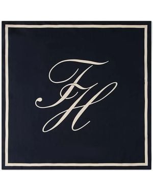 Tommy Hilfiger Schal Mit Print - Blau