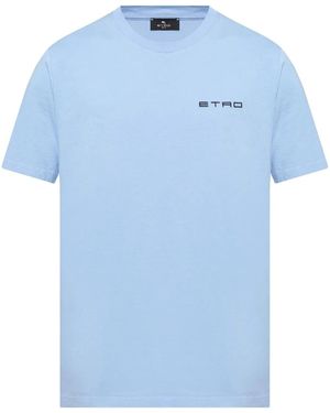 Etro ロゴ Tシャツ - ブルー