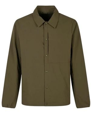 Patagonia Nano-Air Logo-Print Snap-Fastening Jacket - Green