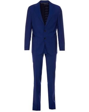 Colamarino Button-Fastening Suit - Blauw