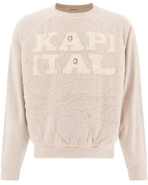 Kapital Logo-Jacquard Sweatshirt - Natural