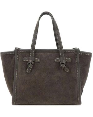 MARCELLA CLUB Marcella Suede Tote Bag - Black
