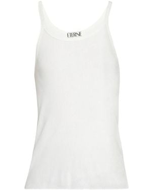 ÉTERNE Ribgebreide Tanktop - Wit