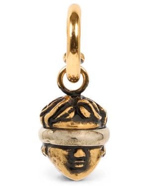 Etro Drop Earrings With Blindfolded Goddess - Metallic