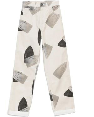 Charles Jeffrey Art Denim Jeans - White