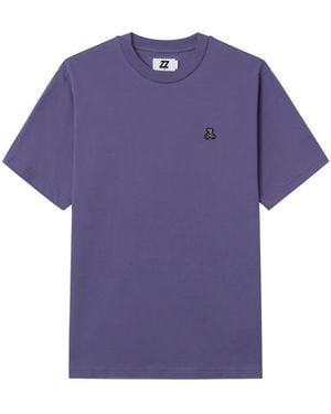 Izzue Logo-Patch T-Shirt - Purple