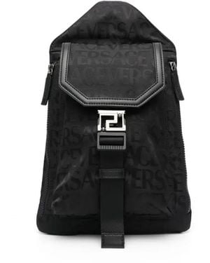 Versace Allover Neo Sling Rugzak - Zwart