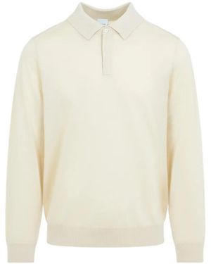 Paul Smith Polo-Collar Long-Sleeve Jumper - White