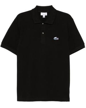 Lacoste Logo-Embroidered Polo Shirt - Black