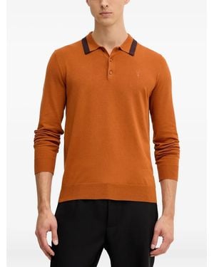 Trussardi Hemd mit Polokragen - Orange