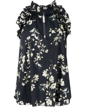 Bambah Josephine Floral-Print Blouse - Black