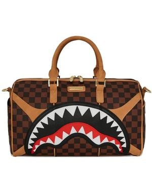 Sprayground Check-Shark Holdalls - Brown