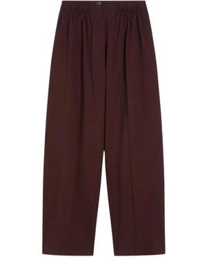 Sportmax Double-Belt Wide-Leg Pants - Purple