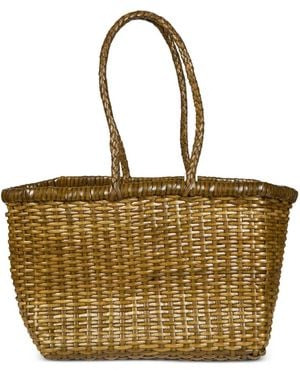 Dragon Diffusion Kleine Geweven Shopper - Metallic