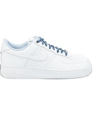 Nike Air Force 1 Woven-Panel Trainers - White