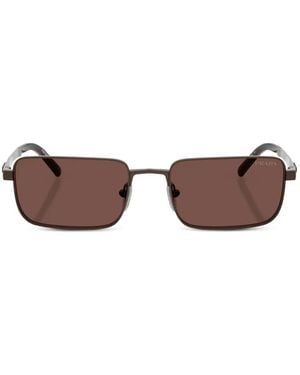 Prada Rectangle-Frame Sunglasses - Brown