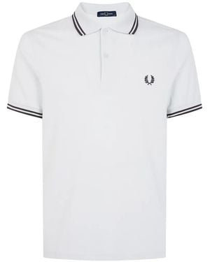 Fred Perry Twin-Tipped Polo Shirt - White