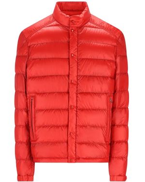 Moncler Selves Quilted Down Jacket - Red
