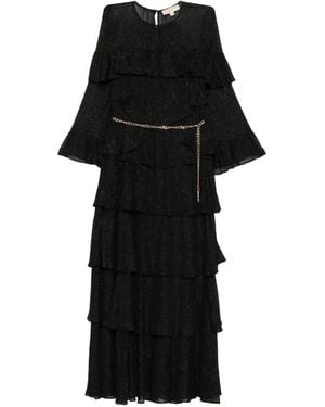 Michael Kors Ruffled Maxi Dress - Black
