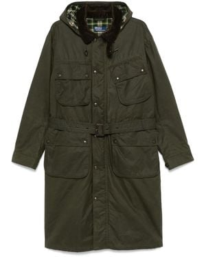 Polo Ralph Lauren Oilcloth Hooded Canvas Coat - Green