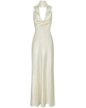 Nicholas Geneva Cowl-Neck Dress - White