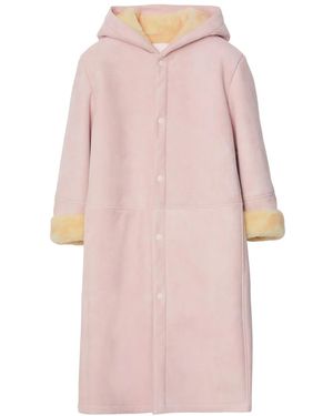 Burberry Manteau À Capuche - Rose