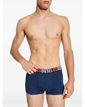 DIESEL Bóxeres Con Logo En La Cinturilla - Azul