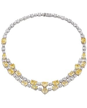 Anabela Chan Gargantilla Canary Love Heart con diamantes - Neutro