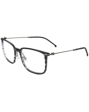 BOSS Striped Square-Frame Glasses - White
