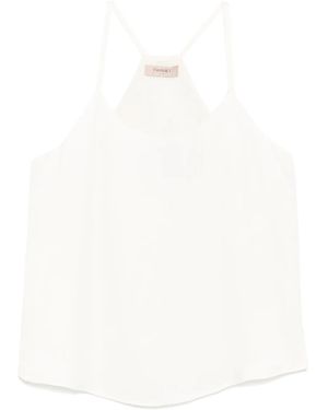 Twinset Racerback Top - White