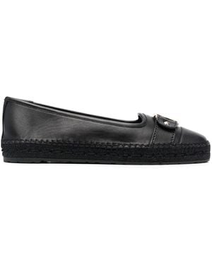 Ferragamo ヴァラリボン エスパドリーユ - ブラック