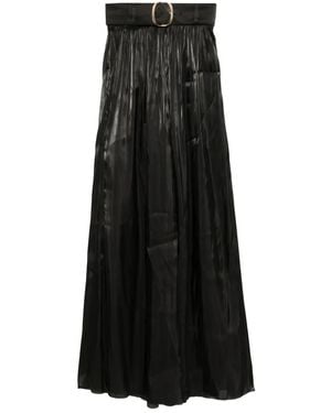 Saiid Kobeisy Flowy Wide-Leg Pants - Black